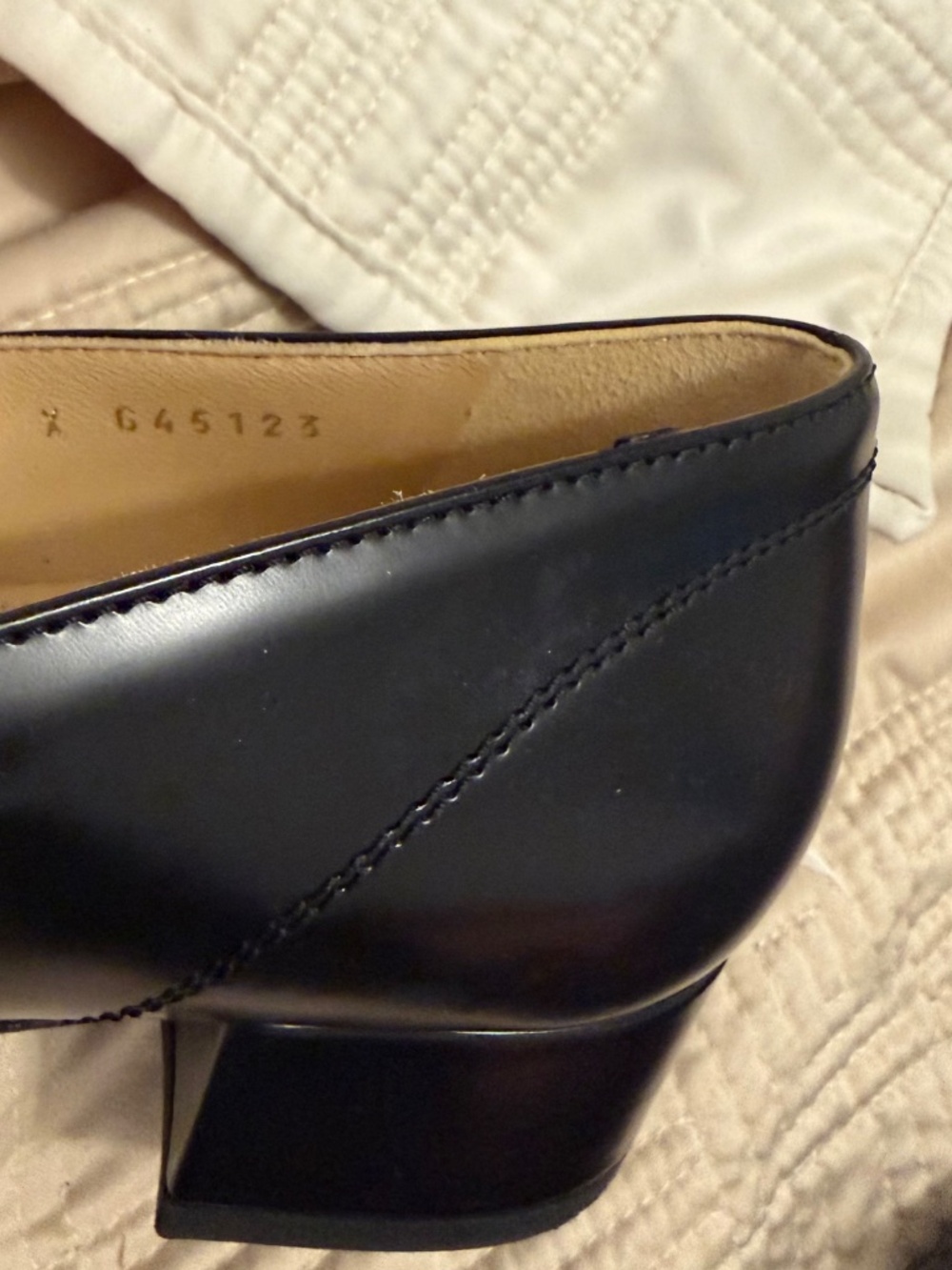 CHANEL Shiny Calfskin Logo Loafers - Picture 8 of 8
